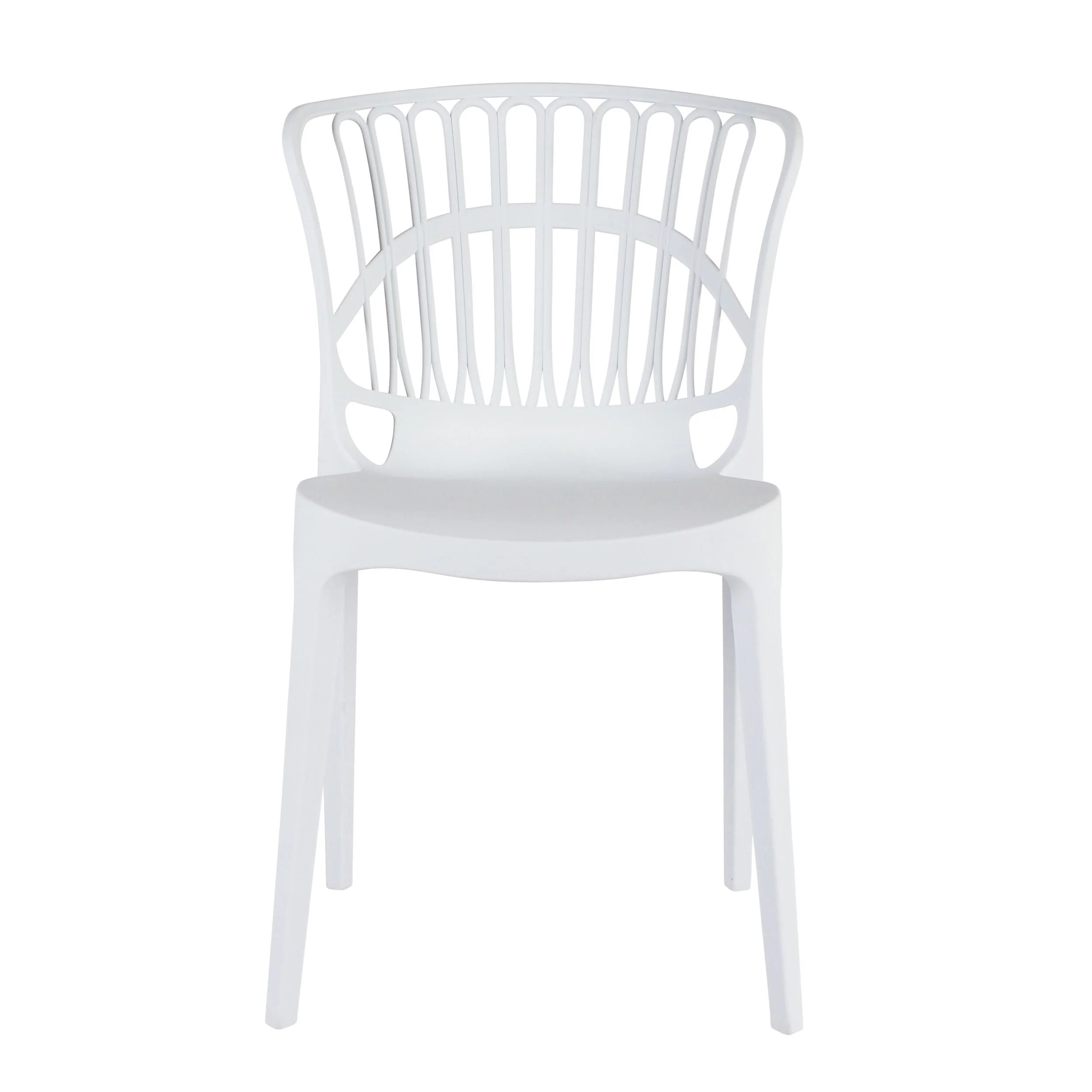 Romy Coastal Upholstered Dining Chair Crisp White