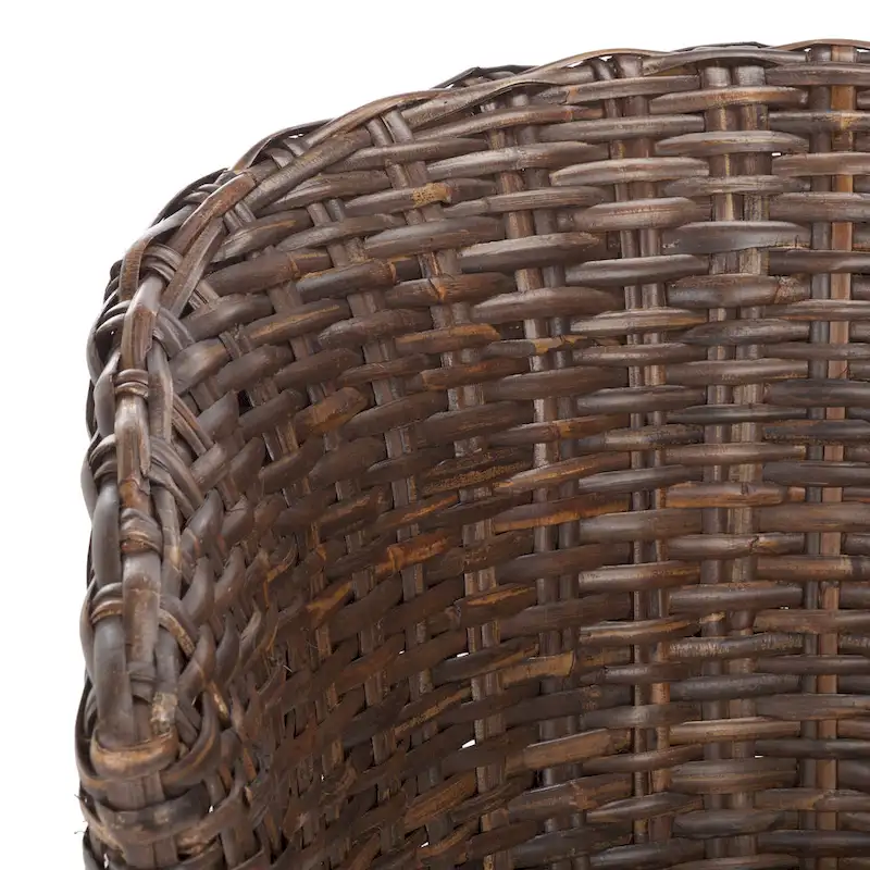 SAFAVIEH Charla Rattan Barrel Chair with Cushion - 29.1 x 27.2 x 32.7 - 29Wx27Dx33H