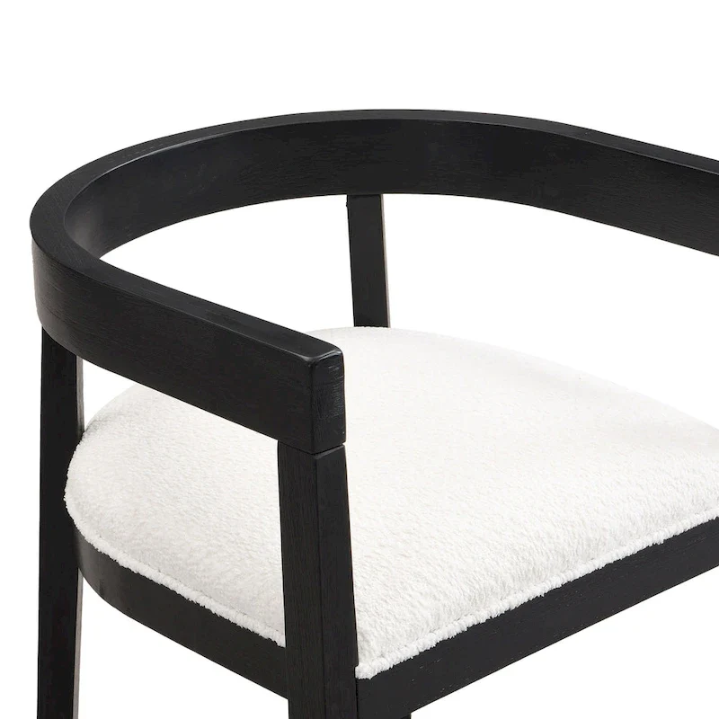 Ladieu Fabric and Wood Tub Dining Chairs Set of 2by Christopher Knight Home