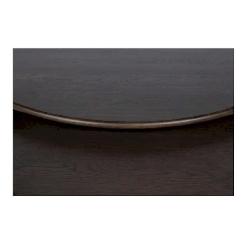 NADAAL STUDIOS Pence, Small Oval Coffee Table, Dark Brown
