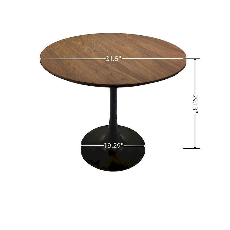 5 Pieces Dining Set, Round Dining Table with 4 Chairs