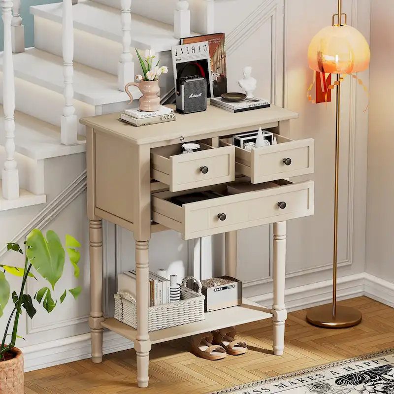 Narrow Console Table Slim Sofa Table