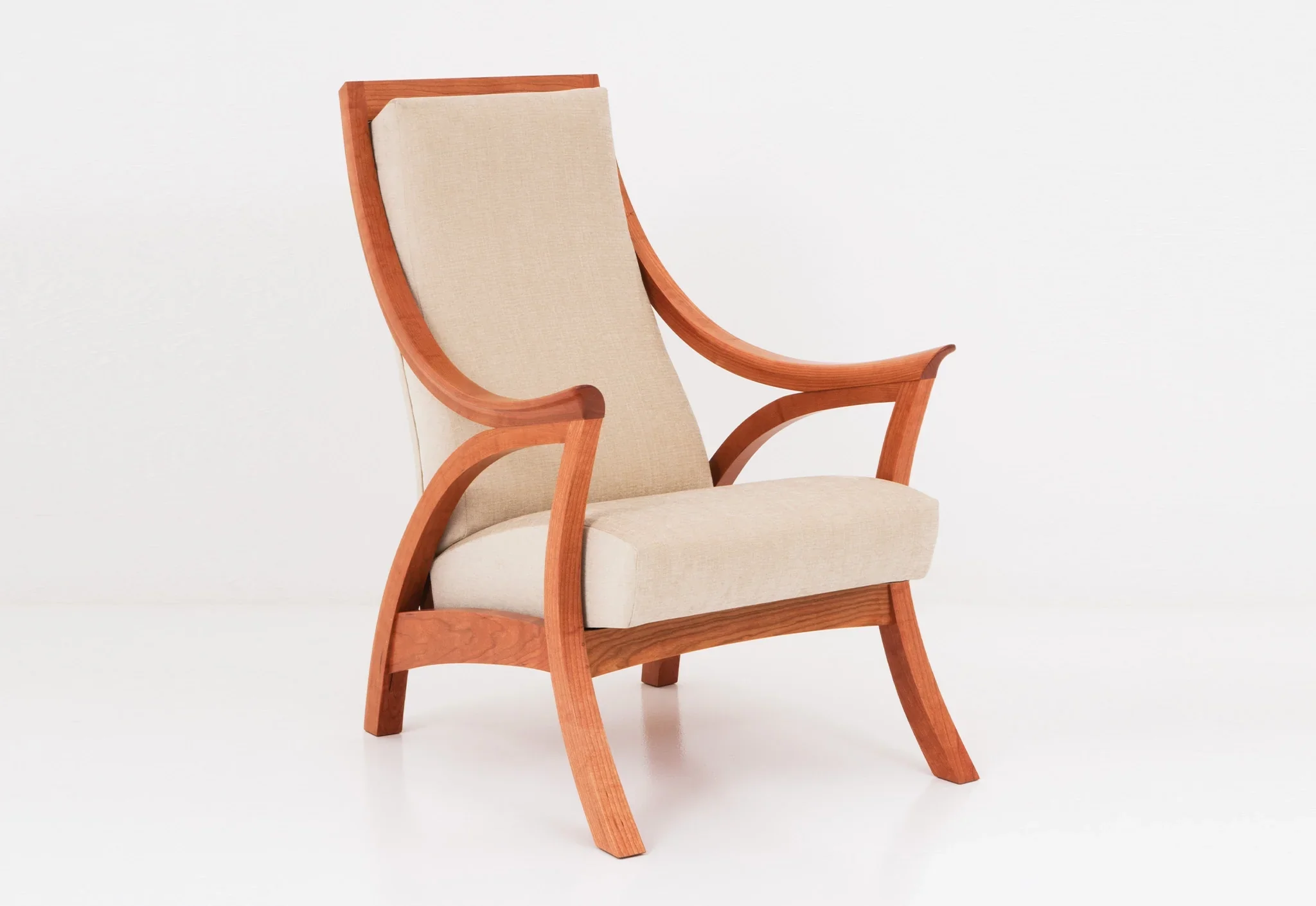 Drift Chair - Inspired by natural forms and flows, Drift¡¯s handmade legs and arms suggest gentle waves, joined by