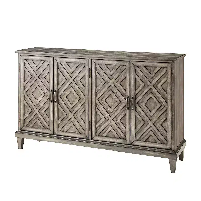 Jochen 60 Wide Sideboard with Adjustable Shelves|ARTFUL LIVING DESIGNS-WHITE