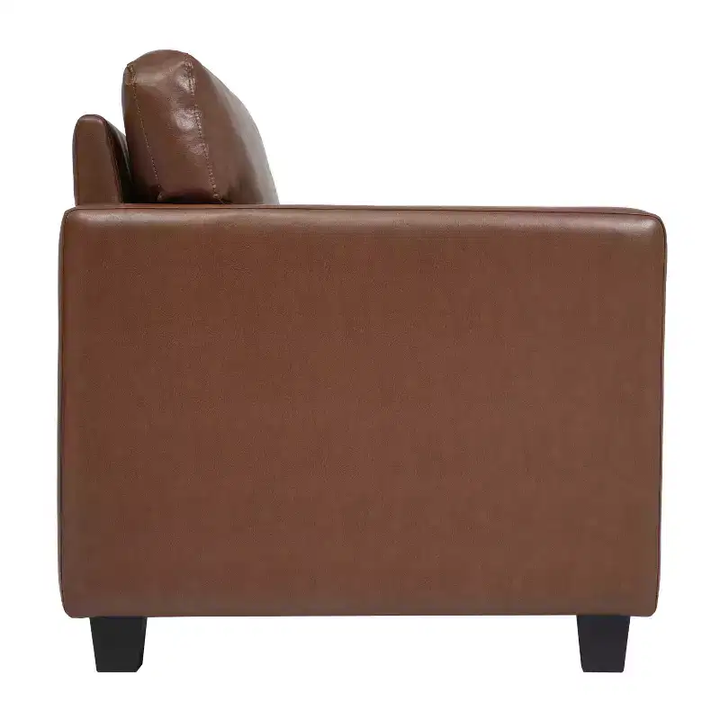 Christopher Knight Home Galen Modern Faux Leather Upholstered Armchair