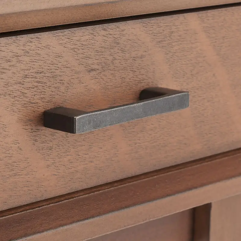 Delsie Mid-Century 3-Drawer Desk