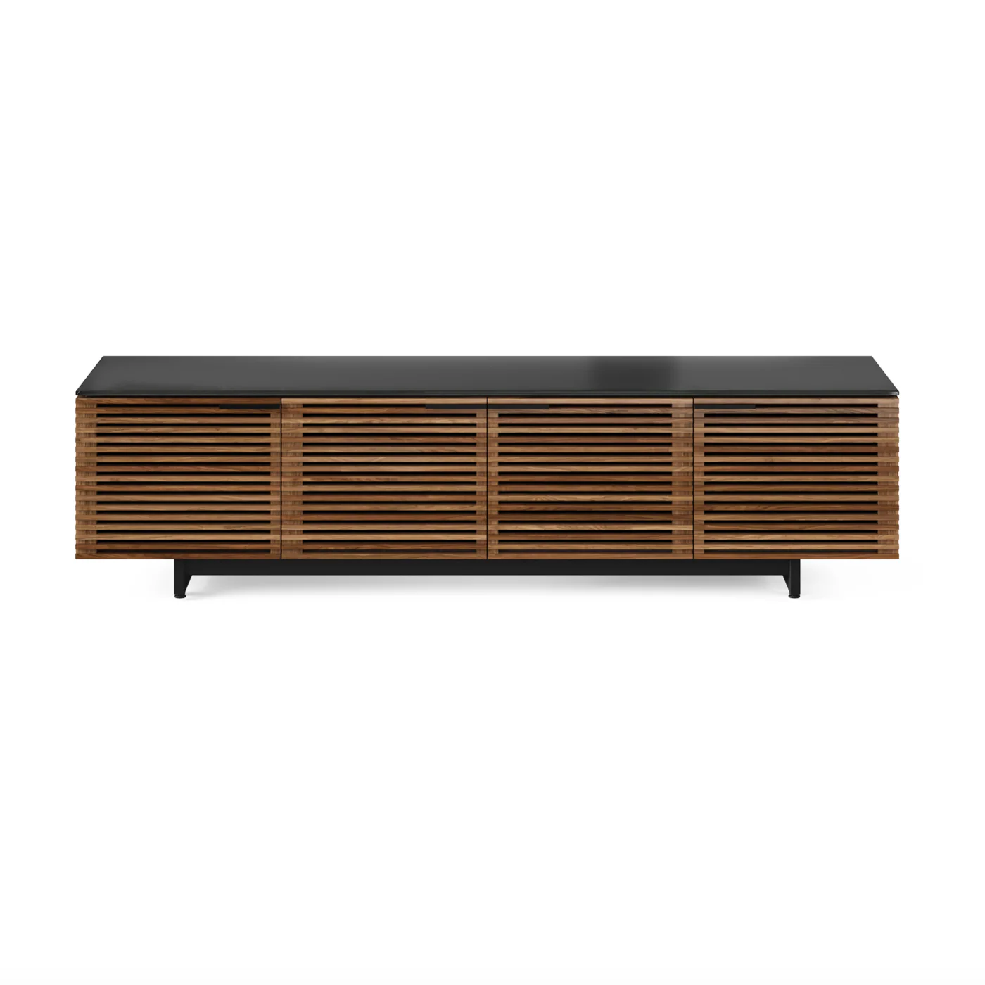 Modern Natural Walnut Entertainment Cabinet for Living Room
