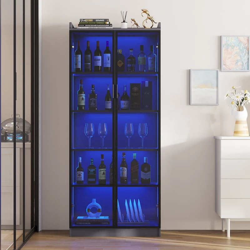 Dining Cabinet with LED light - N/A