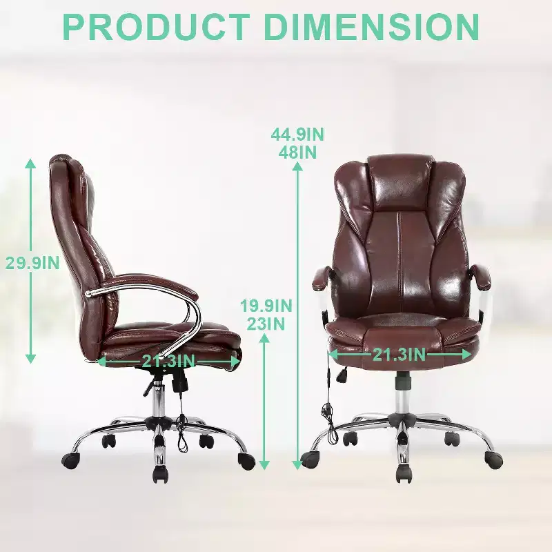 BestMassage Office Chair Executive Chair with PU Leather High Back Desk Chair