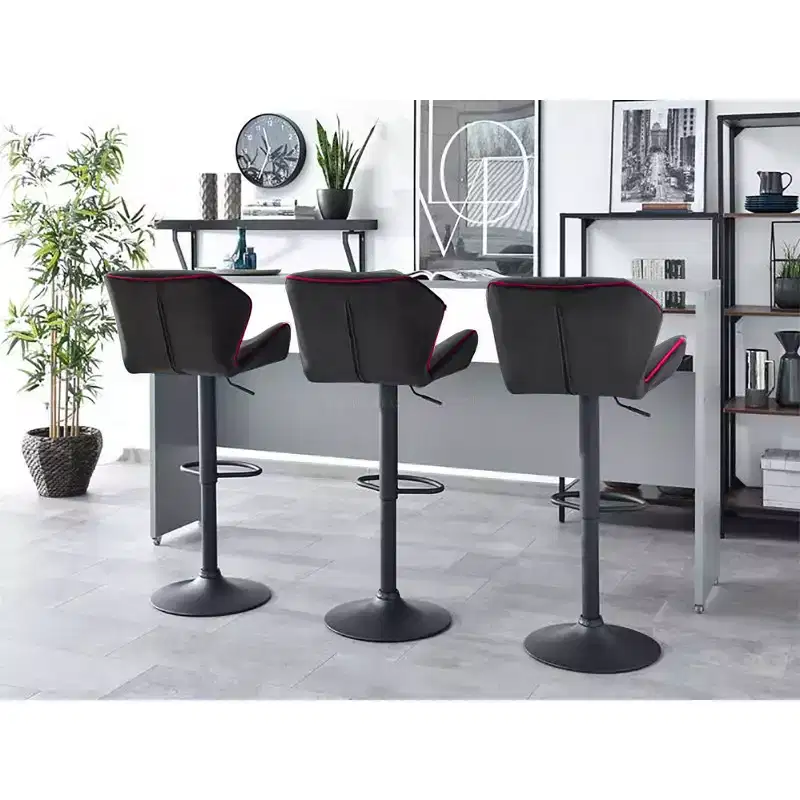 Contemporary Adjustable Barstool with 360 Rotation