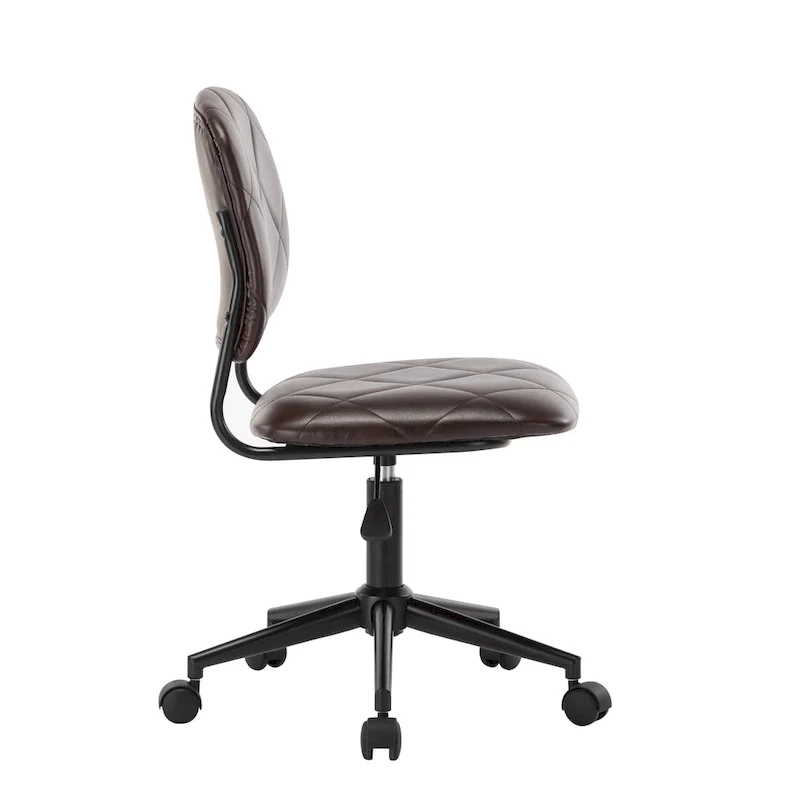 Swivel Office Chair | Tufted PU Leather | Adjustable Height | Home Office Desk Chair