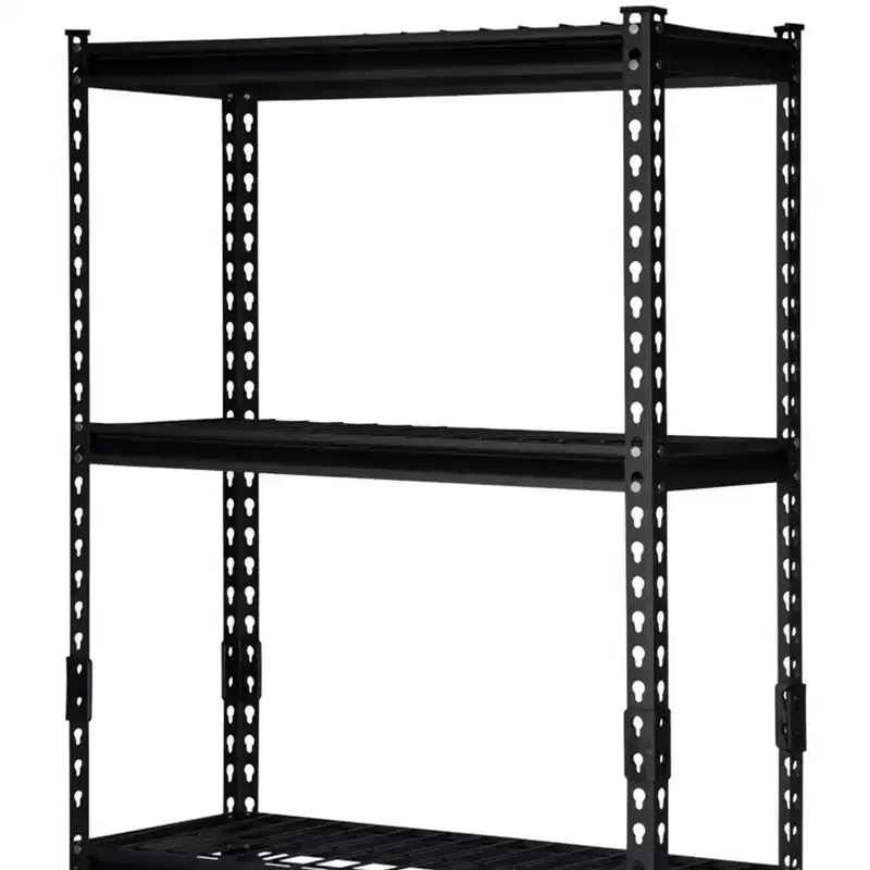 Pachira Adjustable Height 5-Shelf Steel Shelving Unit Utility Organizer Rack for Home, Office, and Warehouse