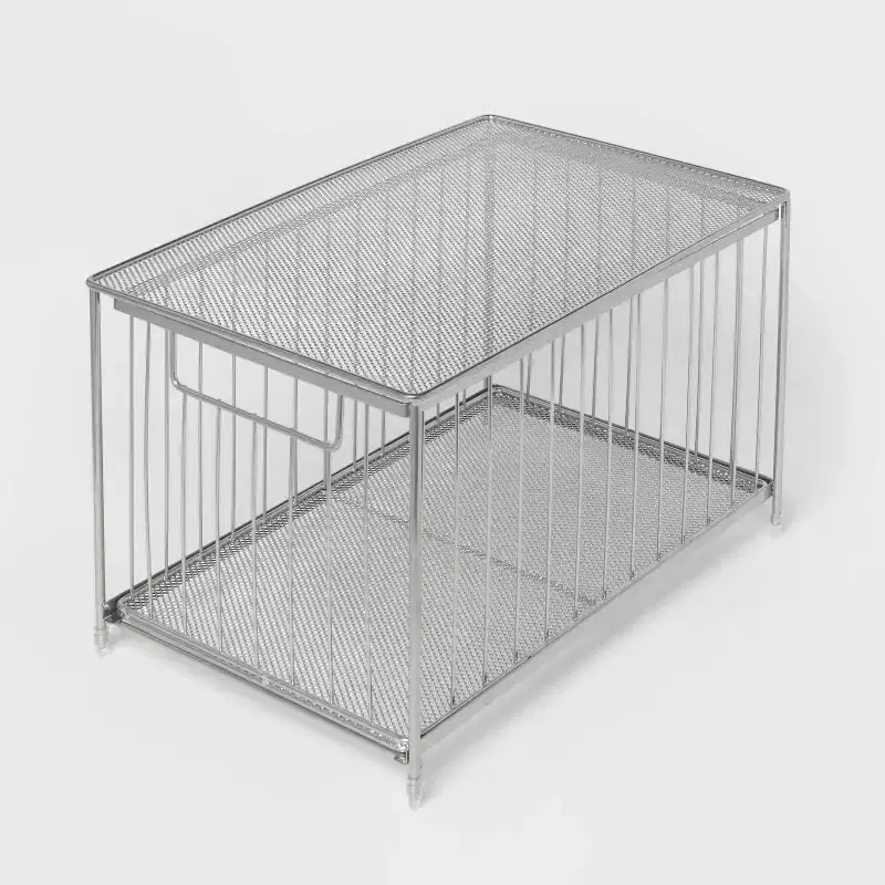 Large Stackable Steel Slide Out Drawer