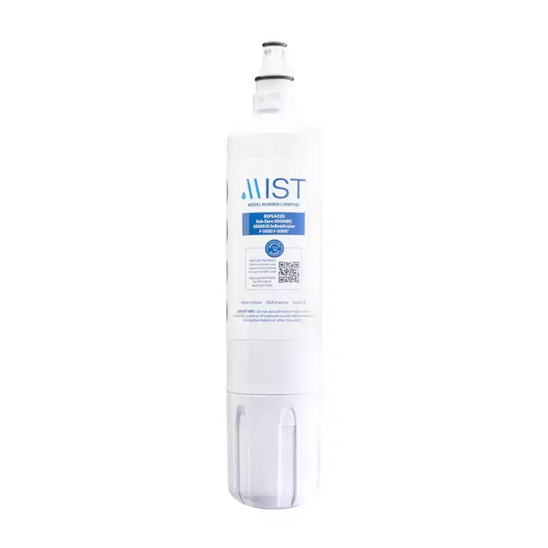 Mist Replacement Sub-Zero/InSinkErator Refrigerator Water Filter 2pk - CWMF261: Fridge Water Filter, Plastic, Blue/White