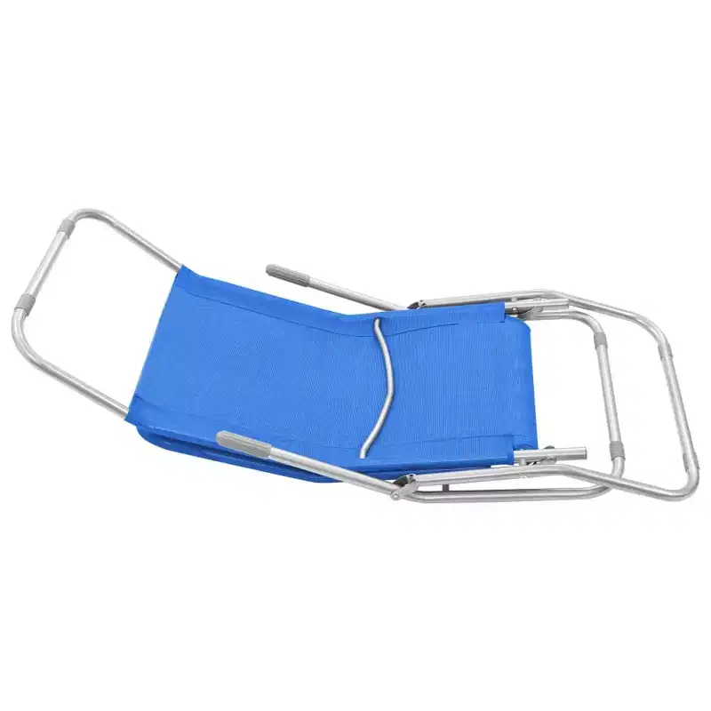 vidaXL Sun Lounger Set of 2 Powder-coated steel, Textilene Standard