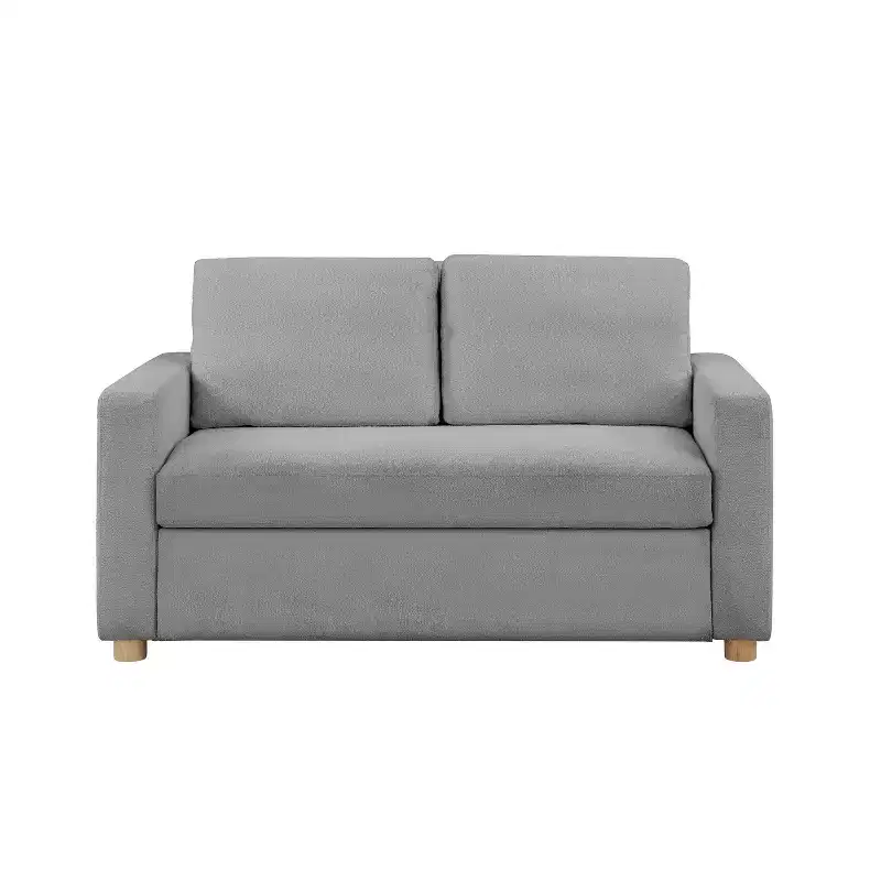 Serta Aurora Convertible Sofa GrayBoucle