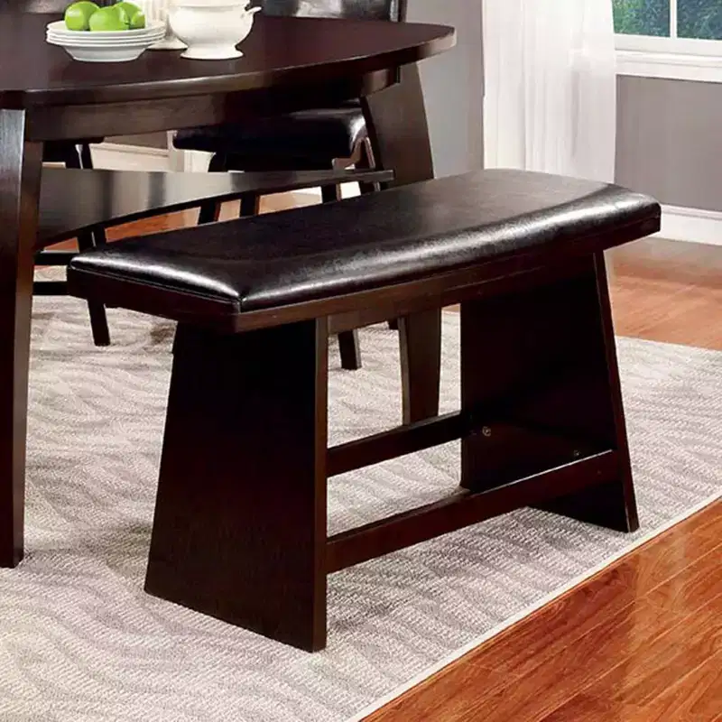 24/7 Shop At Home Bronswood: Upholstered Indoor Kitchen Bench, Bedroom Seating, Small Rectangle Shape