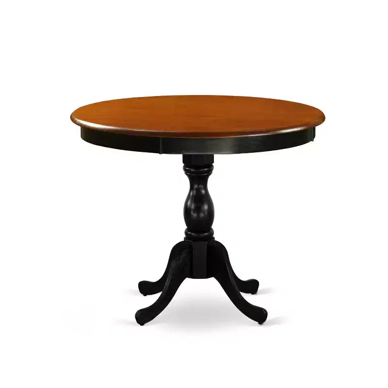 HomeStock Modern Dining Table Set Black Cherry