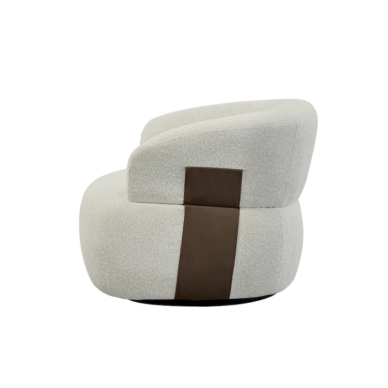 Kieon 33W 360 Swivel Modern Barrel Chair Accent Chair Set of 2