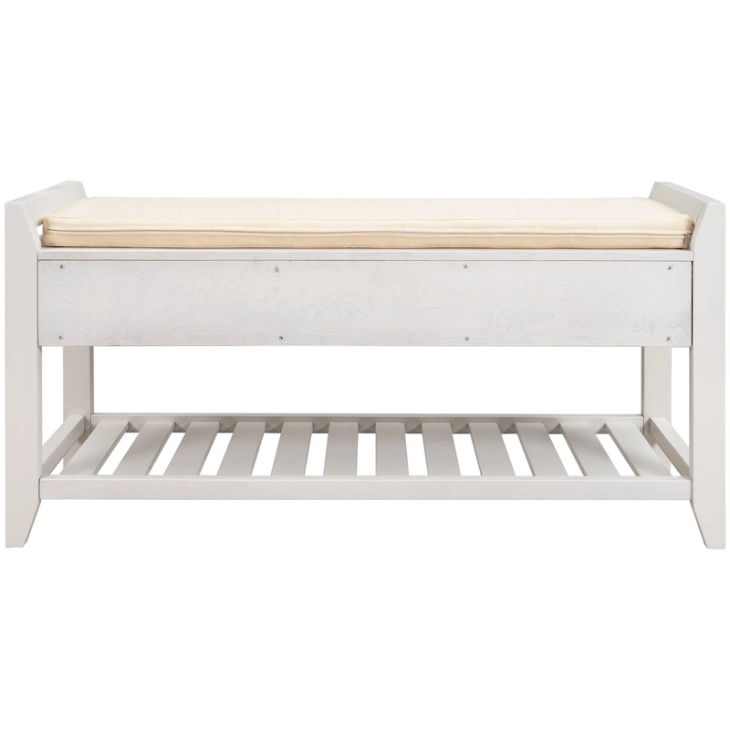 Multi-purpose Shoe Rack with Cushioned Seat and Drawers