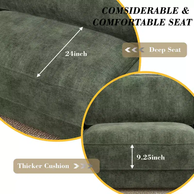 Dyonery 120 Modular Sectional Sofa, Cloud Sectional Couch with Deep Seat, Modern Modular L-Shape Sofa Couch with Chaise.