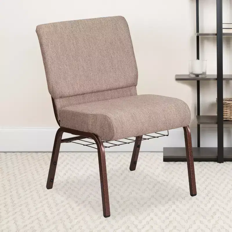 Flash Furniture HERCULES Series 21''W Church Chair with Book Rack