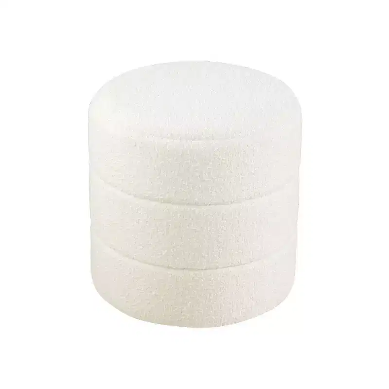 Round Upholstered Ottoman