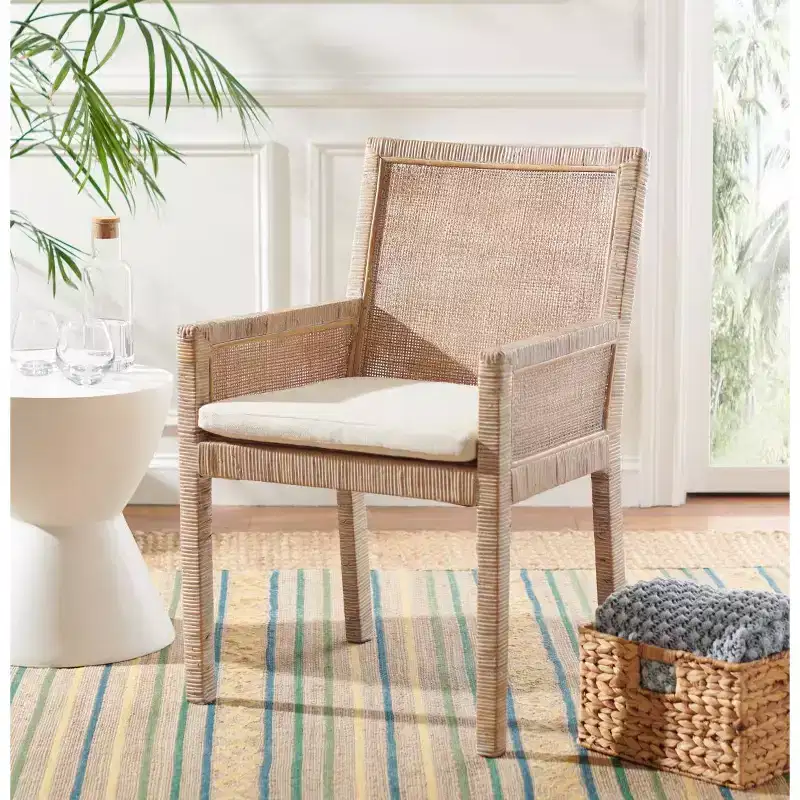 Sarai Upholstered Accent Armchair, Tufted Back, Gold Legs, for Living Room & Bedroom