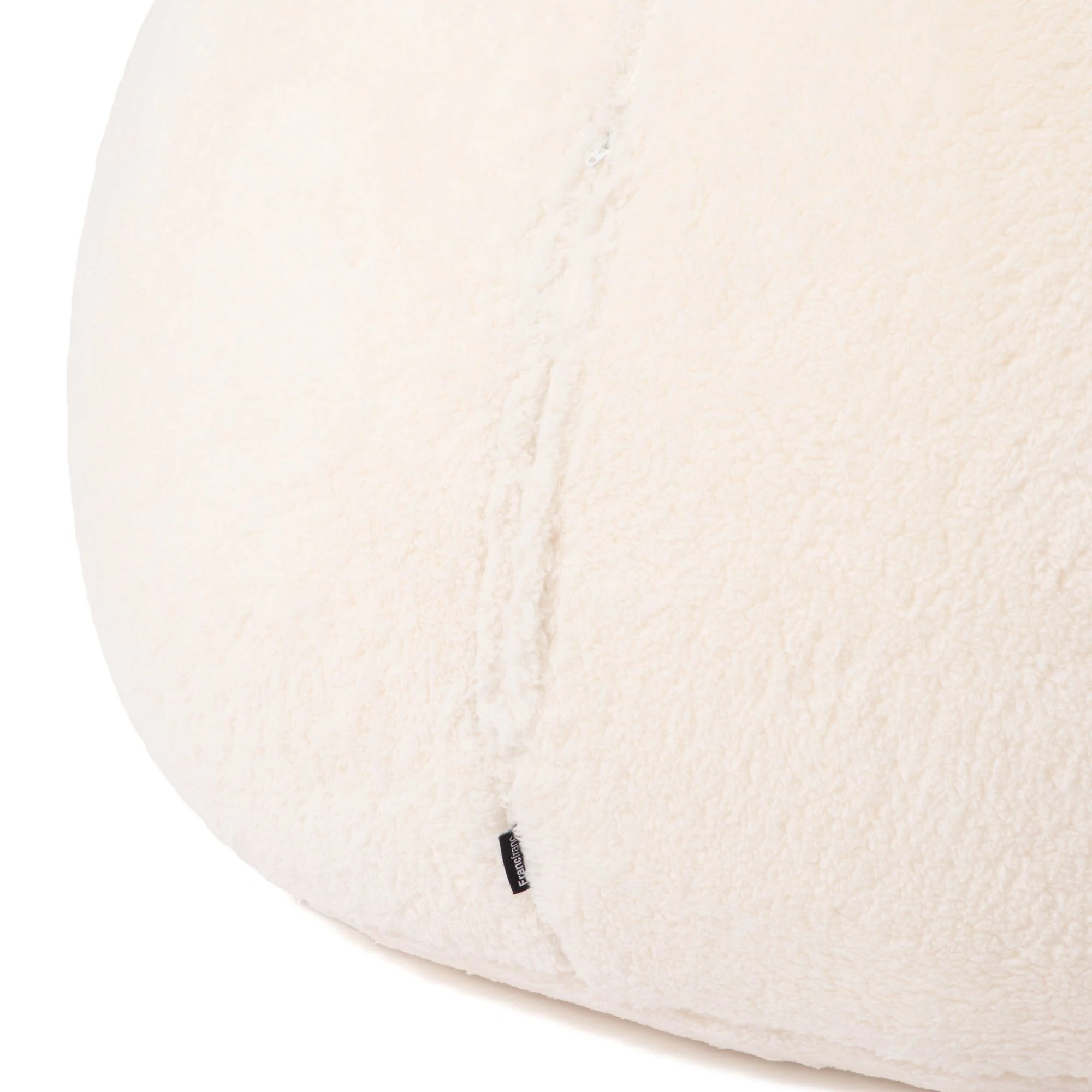 Poodle Fur Bean Sofa – Ivory
