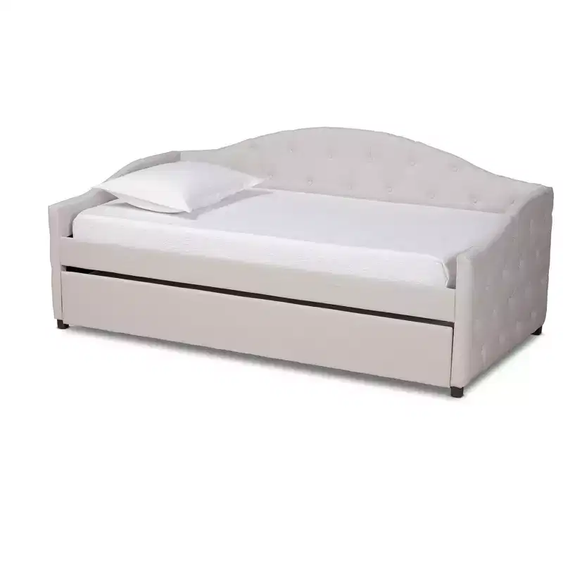 MDF & Rubberwood Daybed with Trundle 43.5''H x 83.1''W x 83.1''D