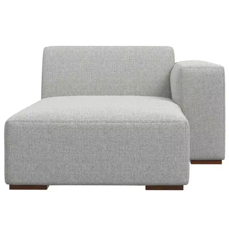 WyndenHall Biggs Right Chaise Module Pale Gray