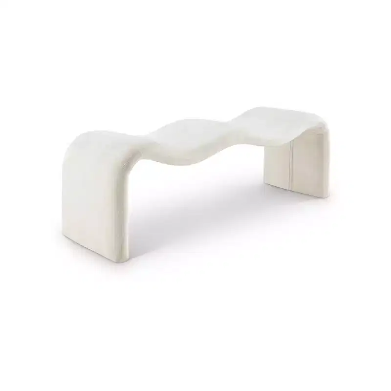 Meridian Furniture,Willow Chenille Fabric Bench