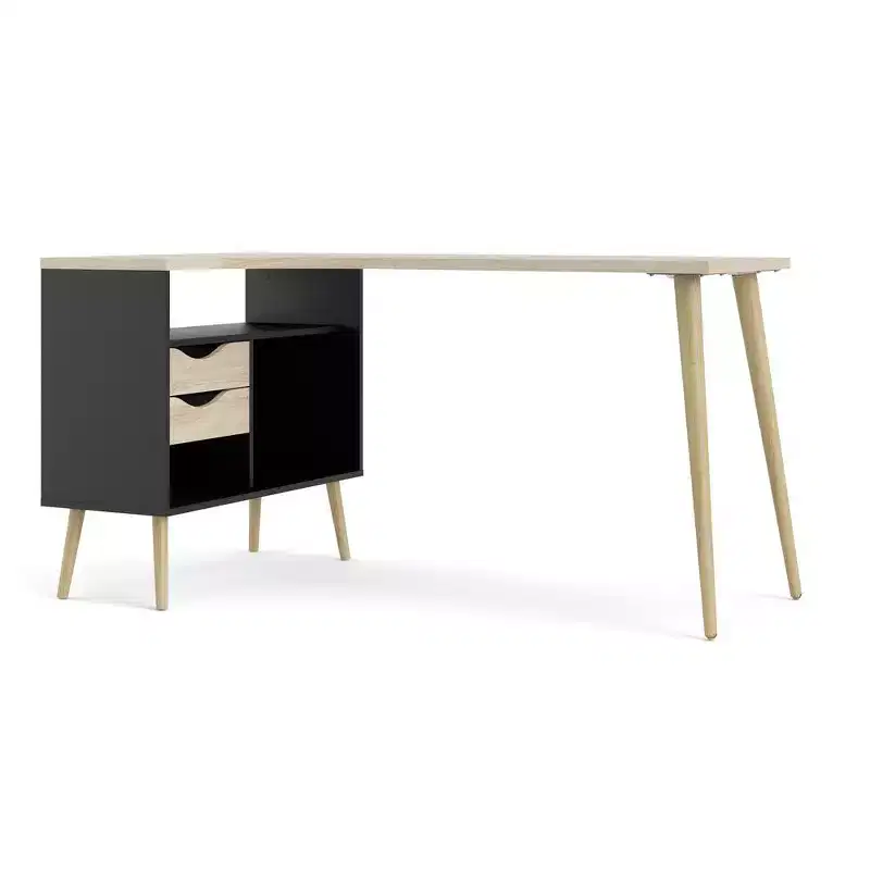 Tvilum, Diana 2 Drawer, 3 Shelf Desk