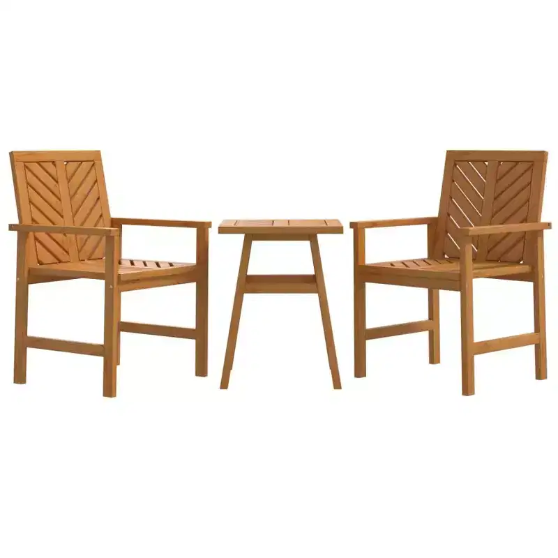 vidaXL Garden Lounge Set Natural Brown Solid acacia wood Medium Durable