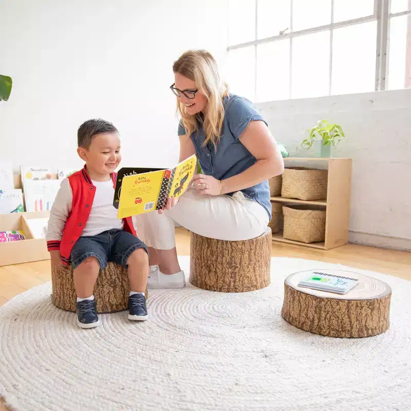 SoftZone Tree Stump Stool Set 3-Piece