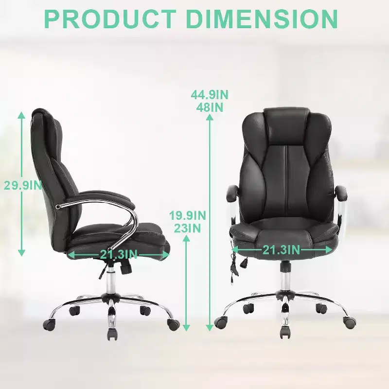 BestMassage Office Chair Executive Chair with PU Leather High Back Desk Chair