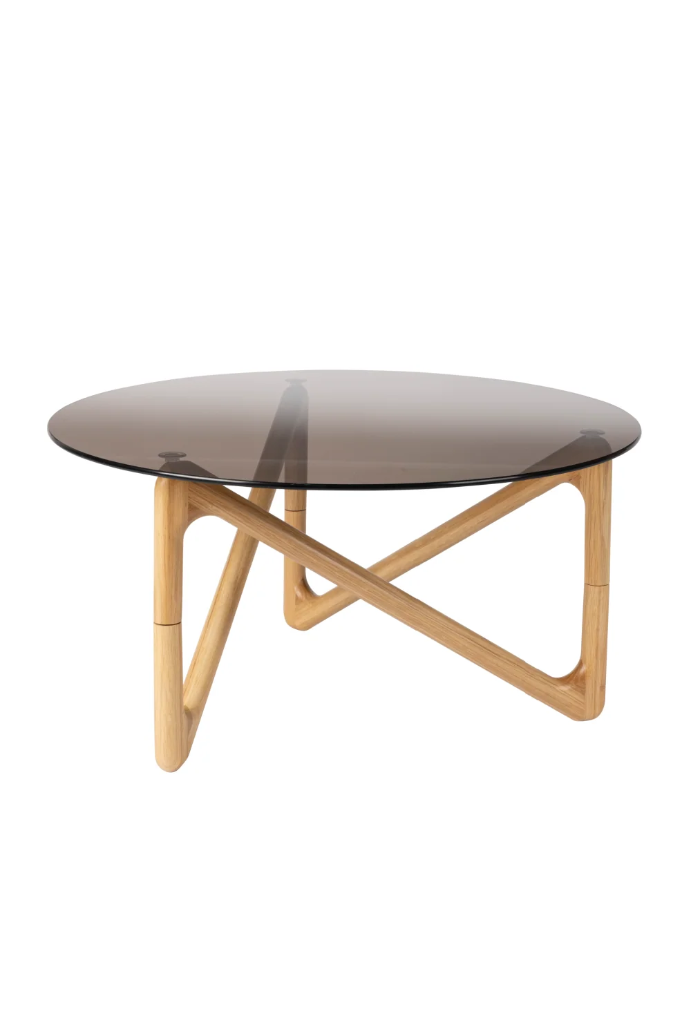 Round Glass Retro Coffee Table