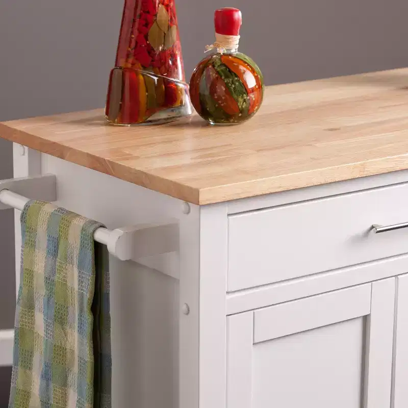 Martinville Kitchen Cart - White - SEI