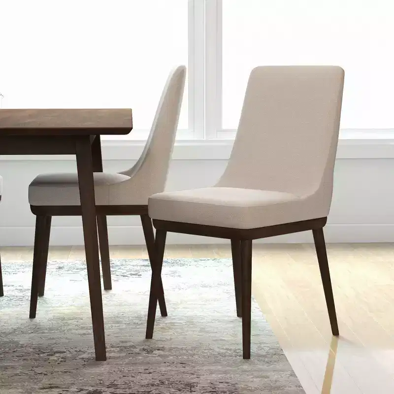 Mid-Century Dining Chairs, Set of 2  Indoor/Outdoor Lounge Accent Chairs for Living Room, Bedroom, Patio