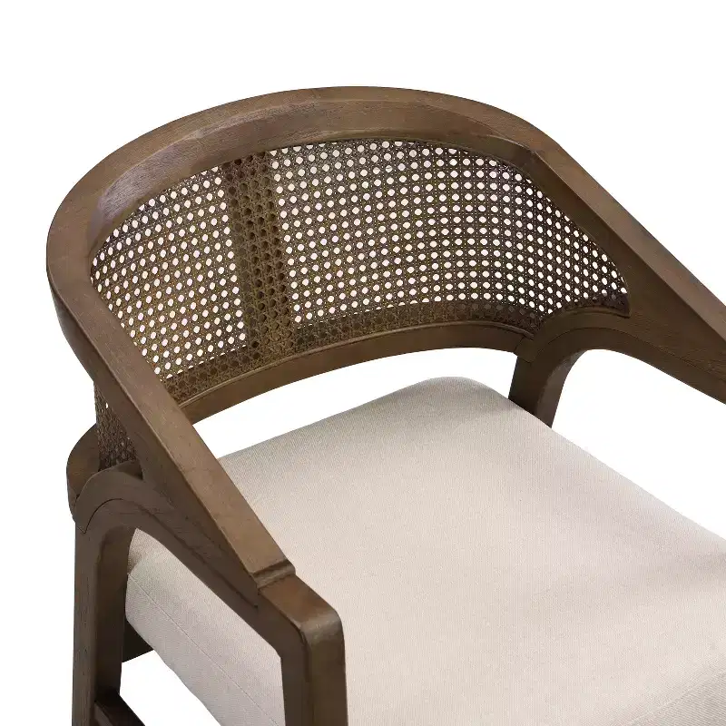 Christopher Knight Home Keira 7 Piece Modern Rattan and Rubberwood Upholstered Dining Set