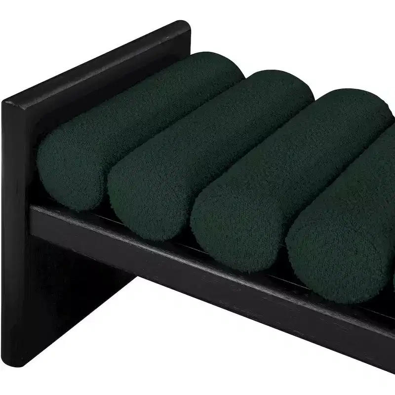 Meridian Furniture,Waverly Boucle Fabric Bench