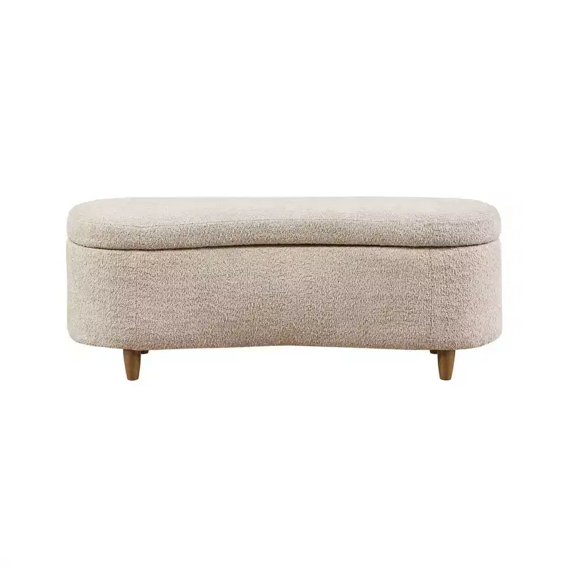 Boucle Flip Top Storage Bench | 48