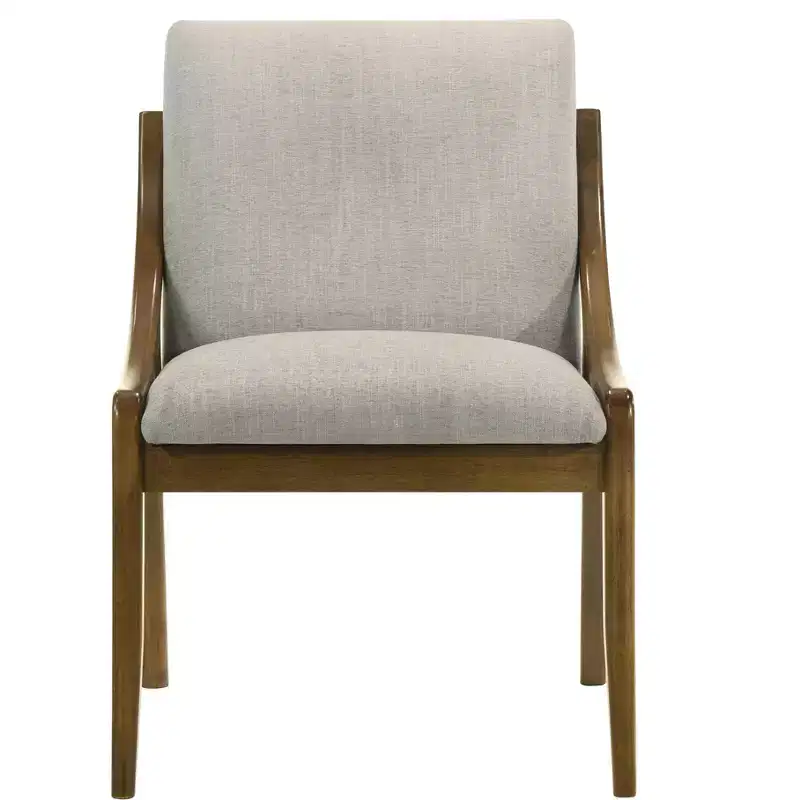 GDFStudio Alcona Modern Chenille Upholstered Dining Chair with Padded Seat (Set of 2)