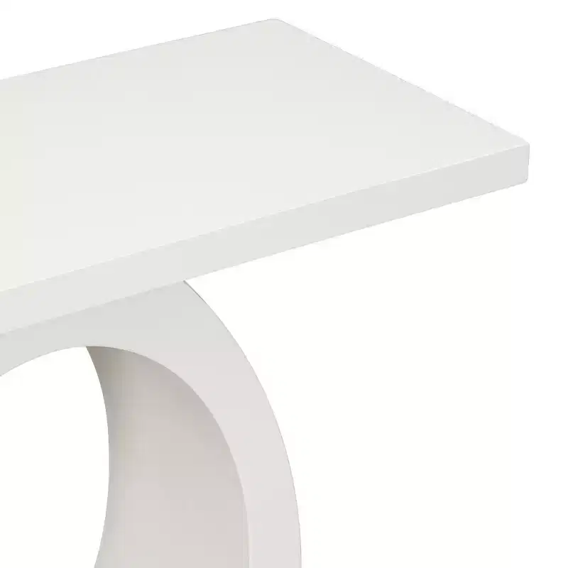 Whisen Modern Console Table & Entryway Table, Sturdy Sofa Table with Egg-Shaped Base