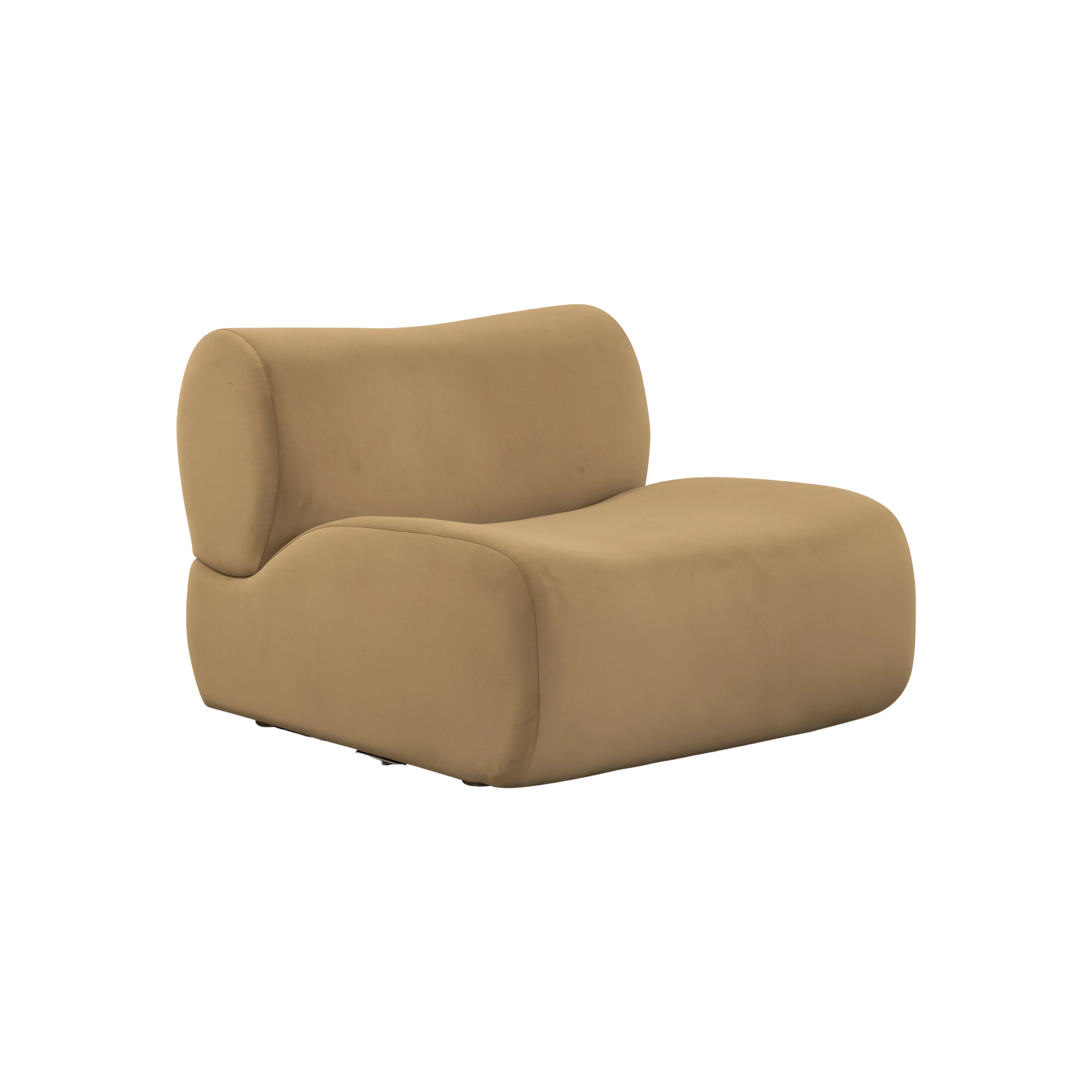 Velvet Armless Chair