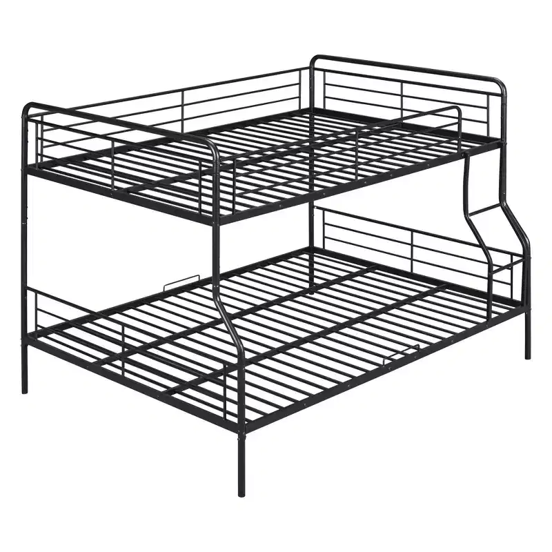 Full XL Over Queen Metal Bunk Bed - ModernLuxe