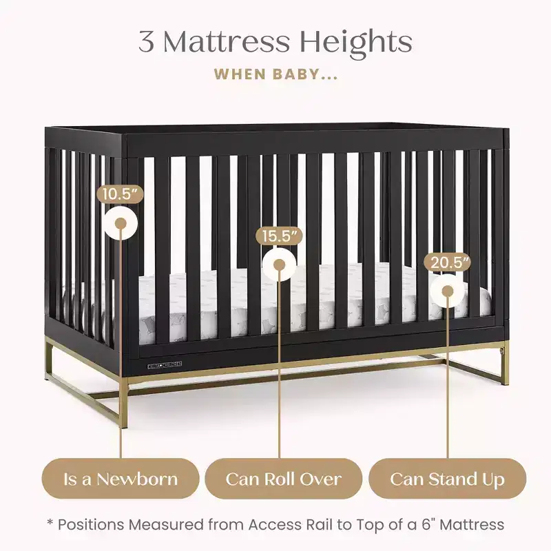 4-in-1 Crib with Daybed Conversion