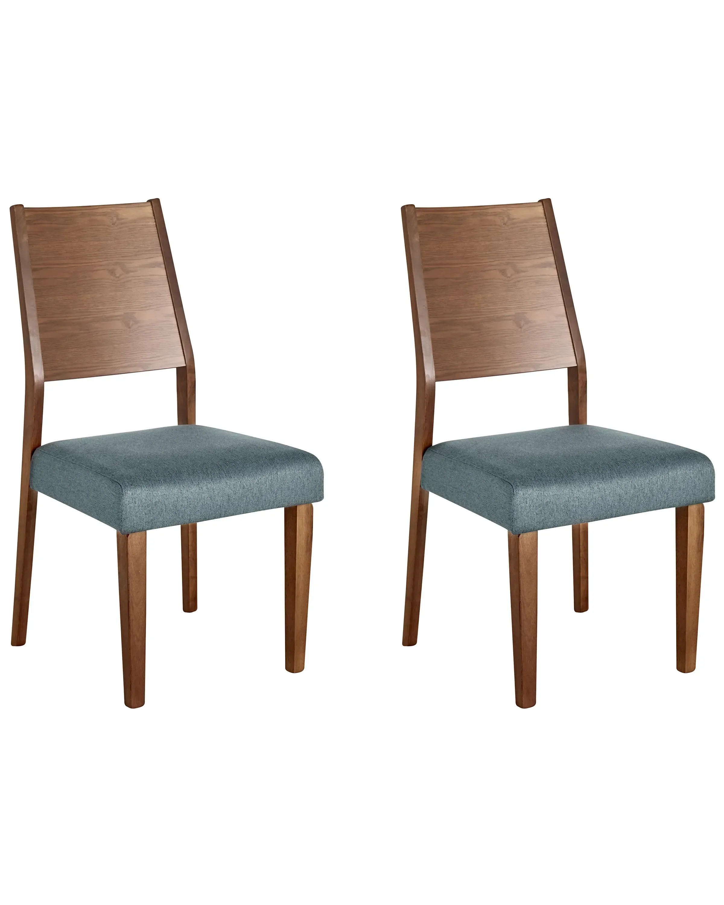 Set di 2 sedie da pranzo Legno Grigio