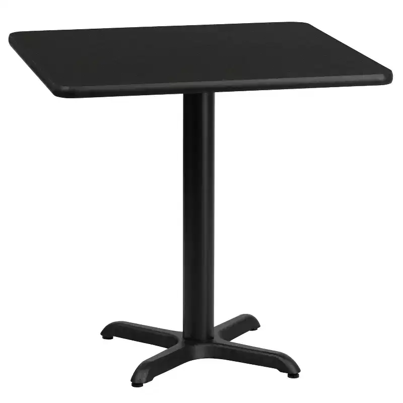 Emma and Oliver 24 Square Laminate Table Top with 22x22 Table Height Base