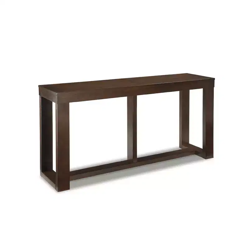 Signature Design by Ashley Contemporary Watson Sofa/Console Table Dark Brown